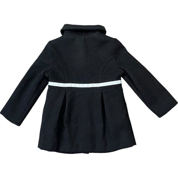 Olivia for Gymboree Black Peacoat with White Bow Accent sz 4 - Picture 2 of 8